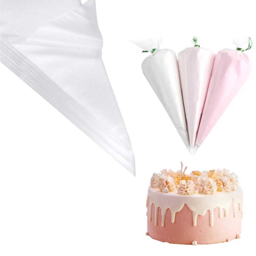 Piping Bag Disposable - 100 szt. Bardzo Mocne Jednorazowe Torebki