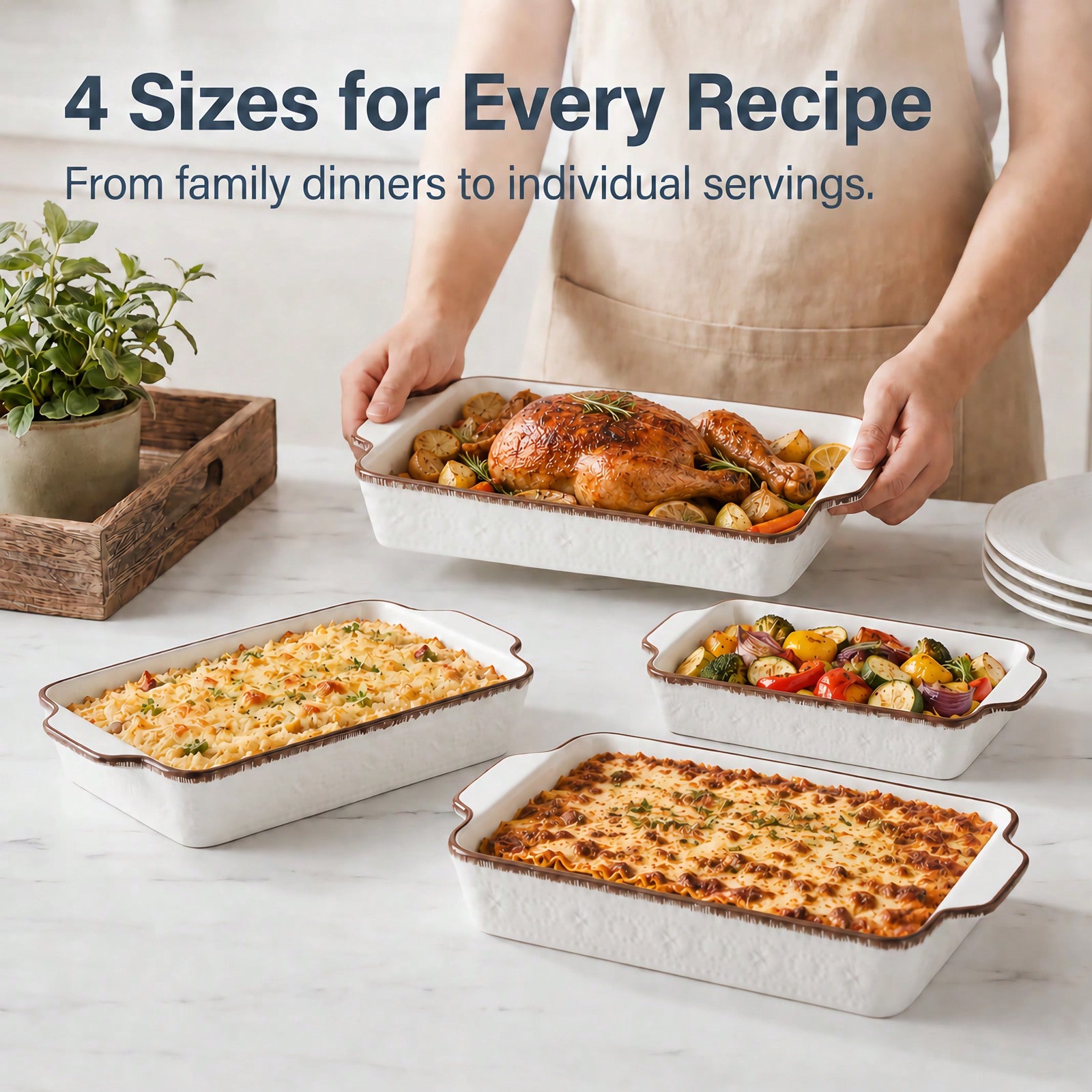 Naczynia do zapiekania do piek – Kitchen Glass Baking Set recenzja i cena