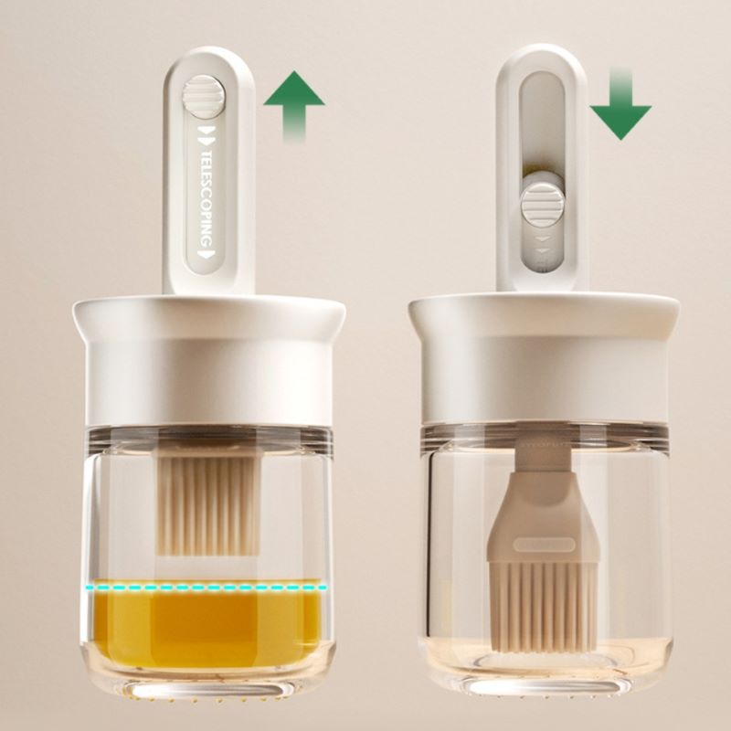 Szklana butelka na olej, silik – Kitchen Glass Baking Set recenzja i cena