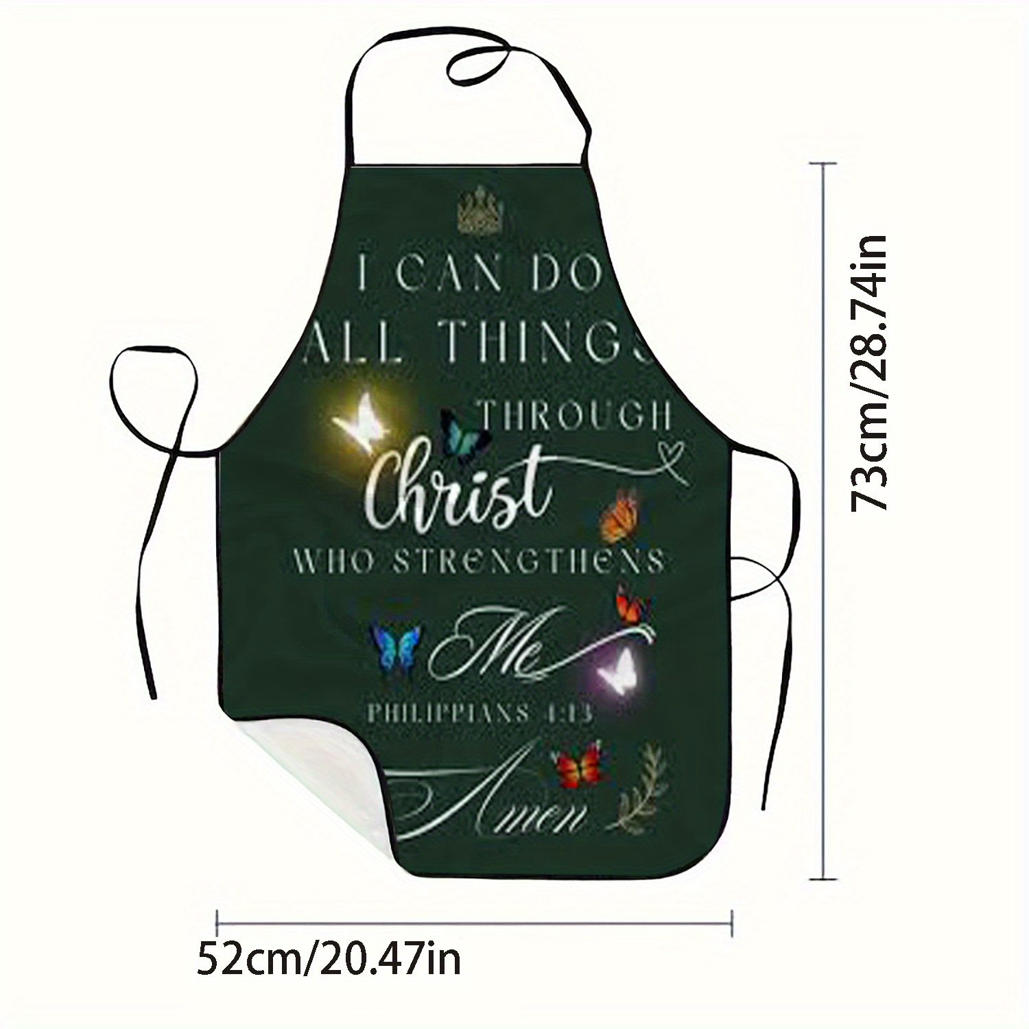 1 szt. chrześcijański fartuch  – Kitchen Baking Quotes recenzja i cena