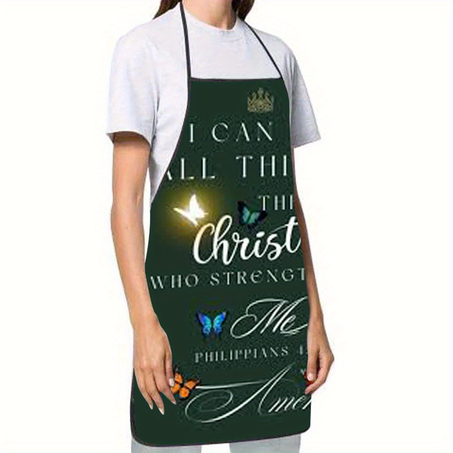1 szt. chrześcijański fartuch  – Kitchen Baking Quotes recenzja i cena