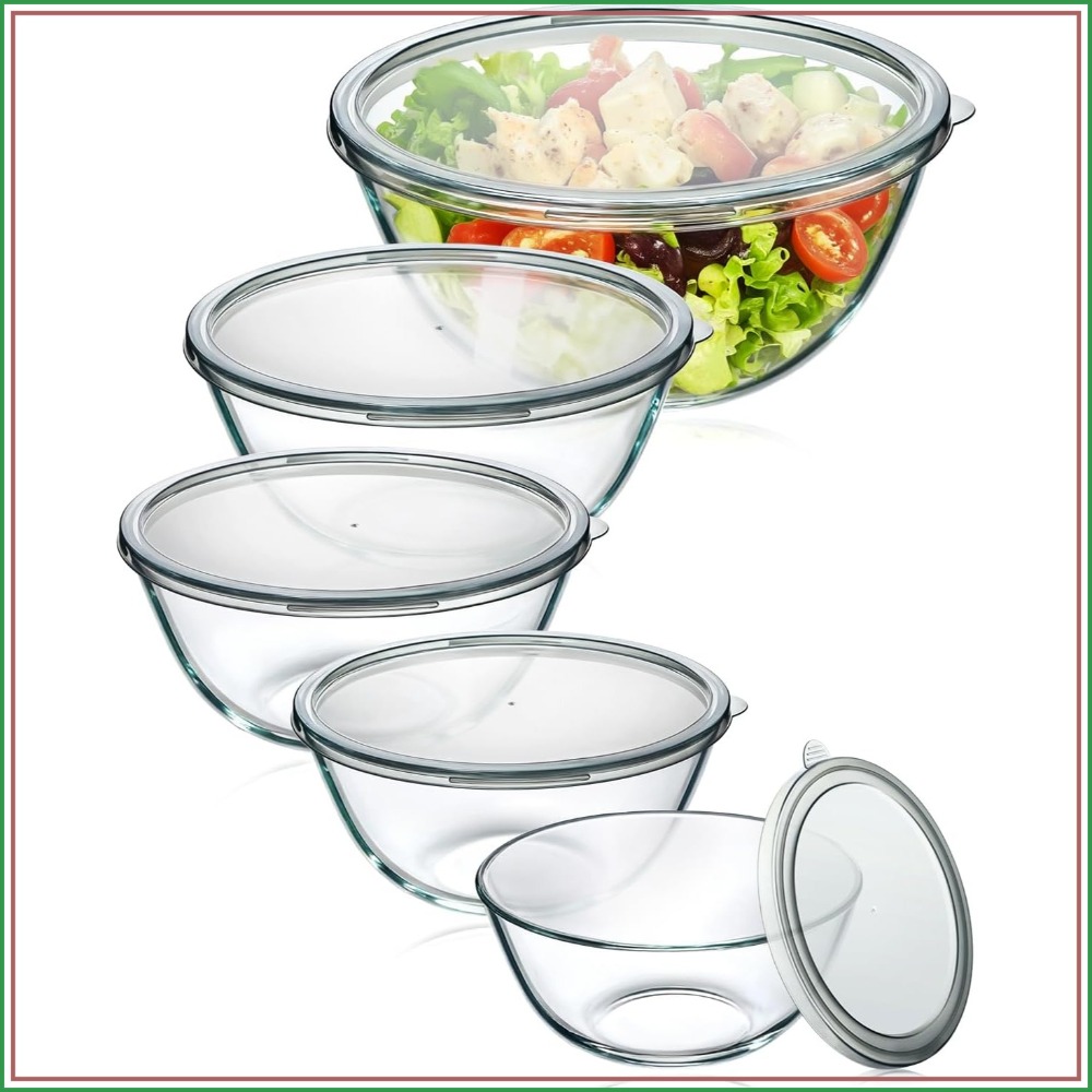 Szklane miski do mieszania z p – Kitchen Glass Baking Set recenzja i cena