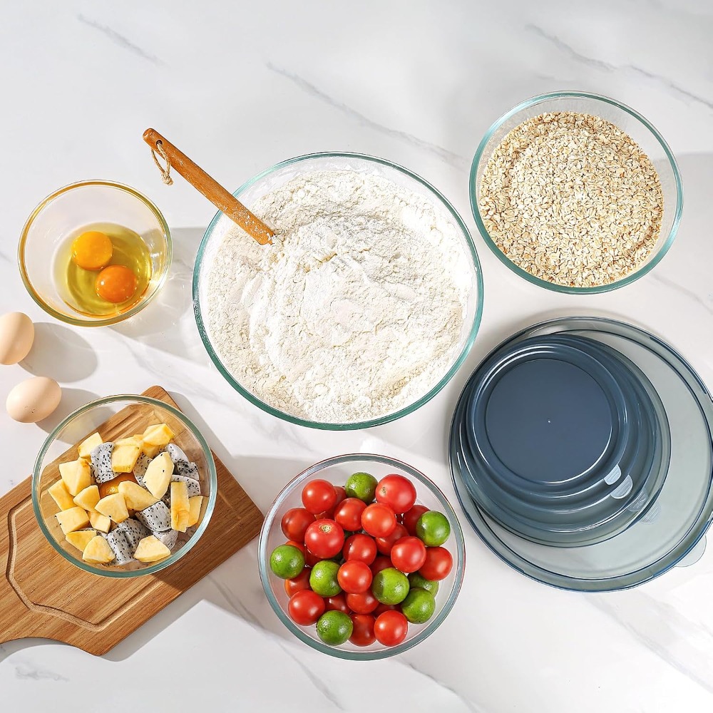 Szklane miski do mieszania z p – Kitchen Glass Baking Set recenzja i cena
