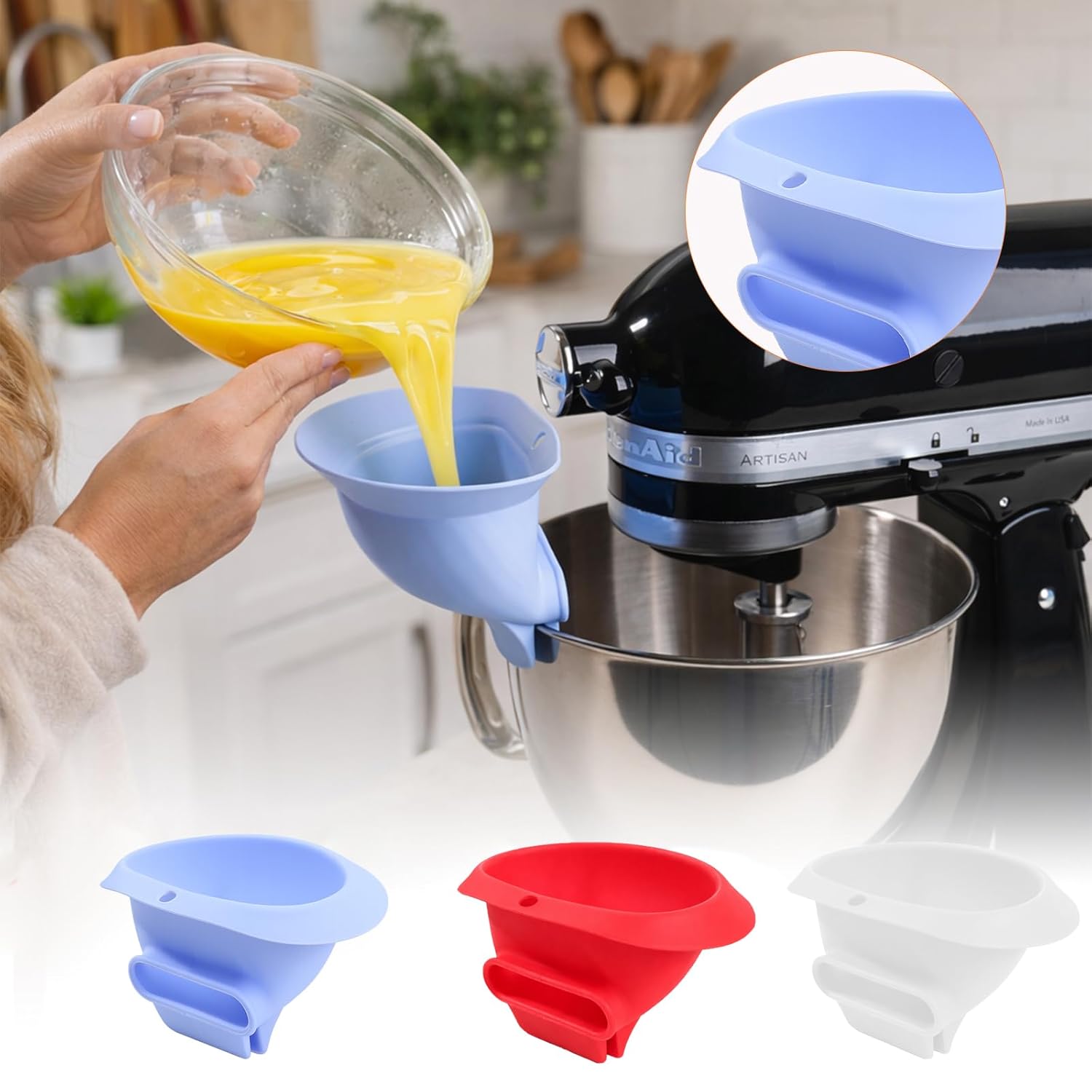 Silikonowy lejek do mąki Kitch – Kitchen Aid Baking Bread recenzja i cena