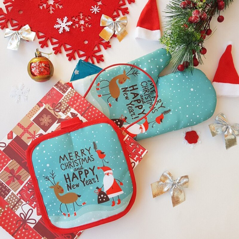 2szt/zestaw Świąteczne rękawic – Kitchen Baking Gifts recenzja i cena
