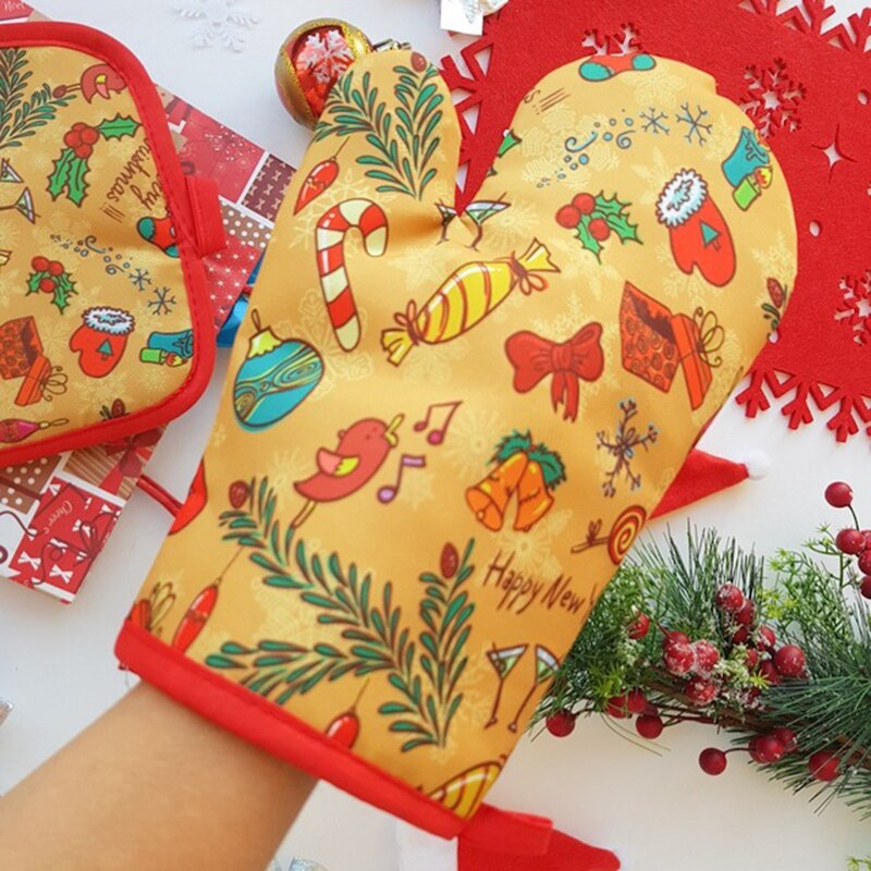 2szt/zestaw Świąteczne rękawic – Kitchen Baking Gifts recenzja i cena