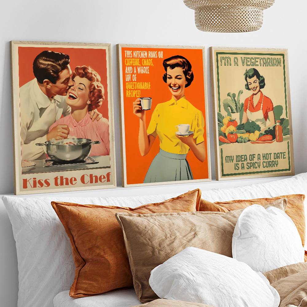 Plakat w stylu retro z cytatam – Kitchen Baking Quotes recenzja i cena