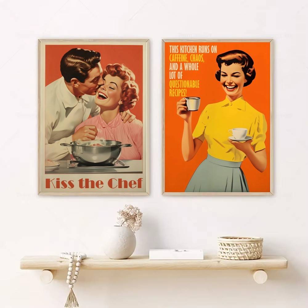 Plakat w stylu retro z cytatam – Kitchen Baking Quotes recenzja i cena